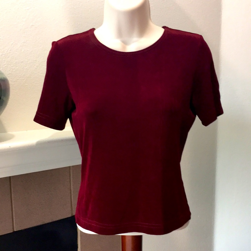 Mark Singer petite red top